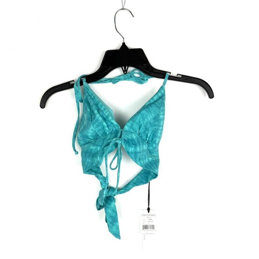 Robin Piccone Women’s Blue Halter Bikini Top Size S